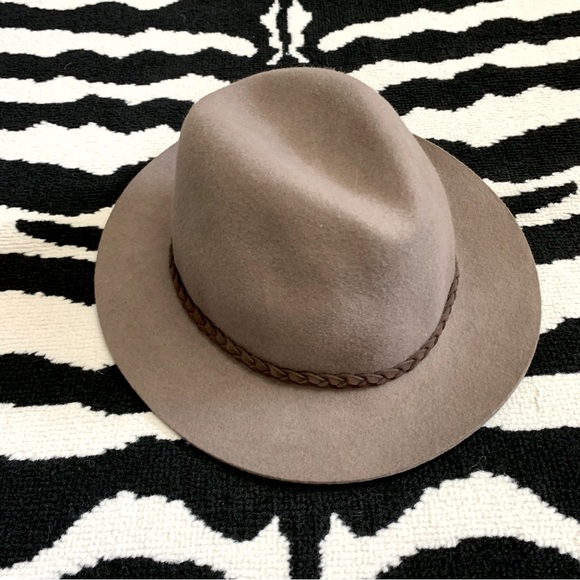 Scala Vintage Brown Wool Fedora Hat - Picture 4 of 10